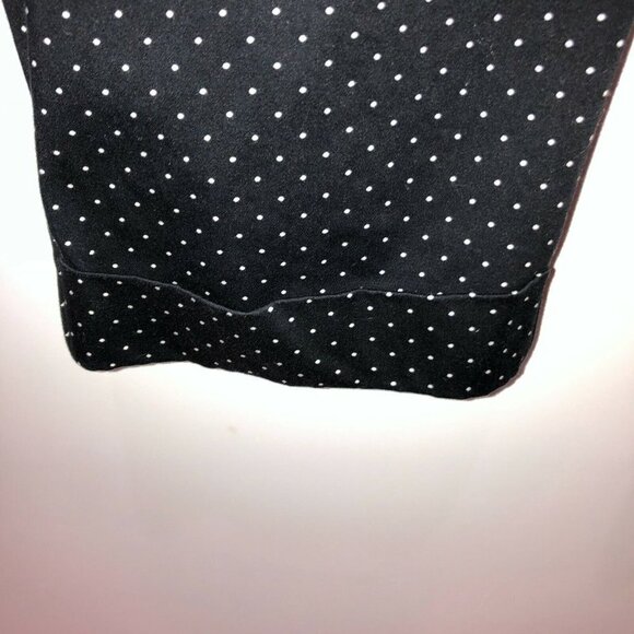 Charter Club Petite 12P Black Polka Dots Katherine Fit Cropped Pants Capris - Picture 4 of 8